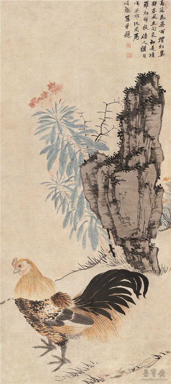 沈周 加官圖 146cm×65.5cm