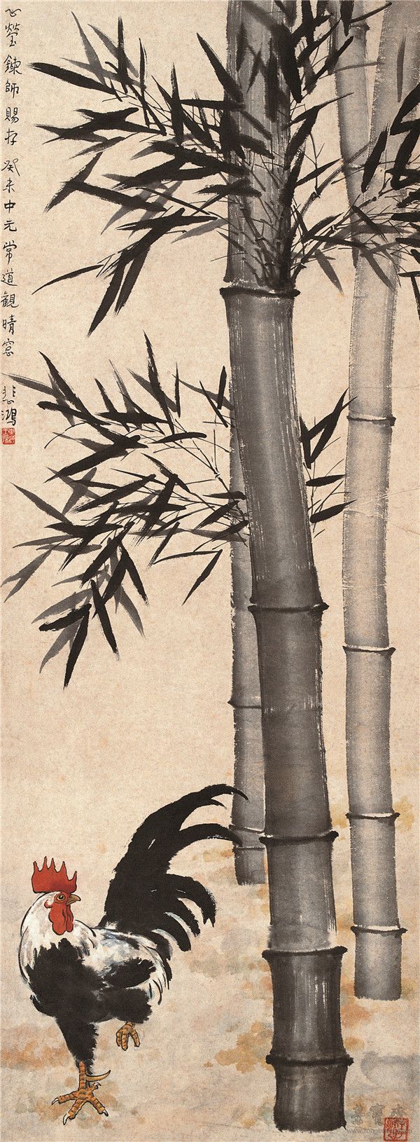 王夢白 雛雞圖 27cm×17.8cm
