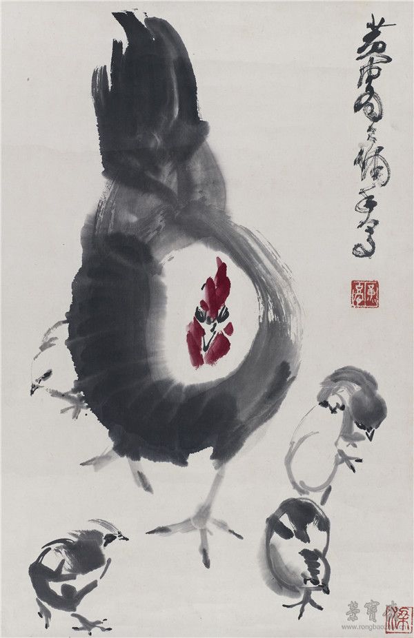黃胄 大吉圖 67cm×43cm