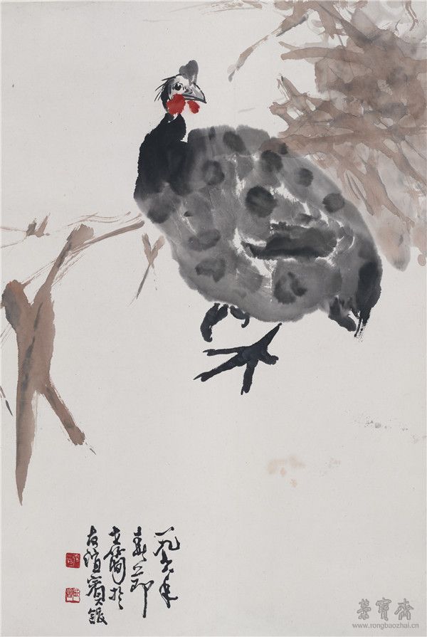 張世簡 雞 67cm×45cm
